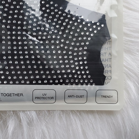 Black rhinestone bling face mask - Picture 10 of 10